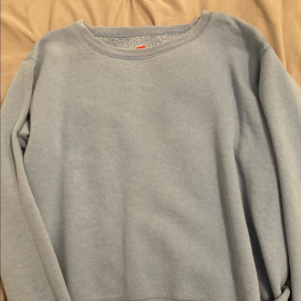 size large grey long sleeve sweater